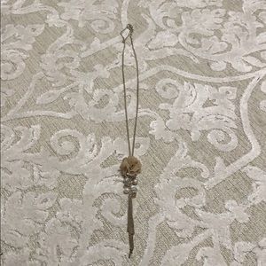 Long embellished necklace